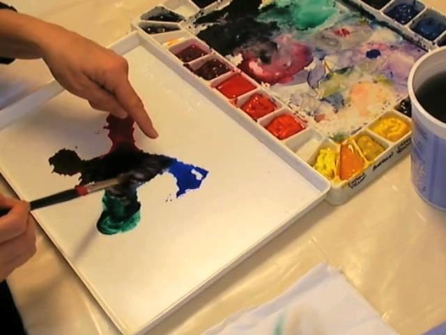 07 Creating A Mud Mix or Rich Blacks in Watercolor