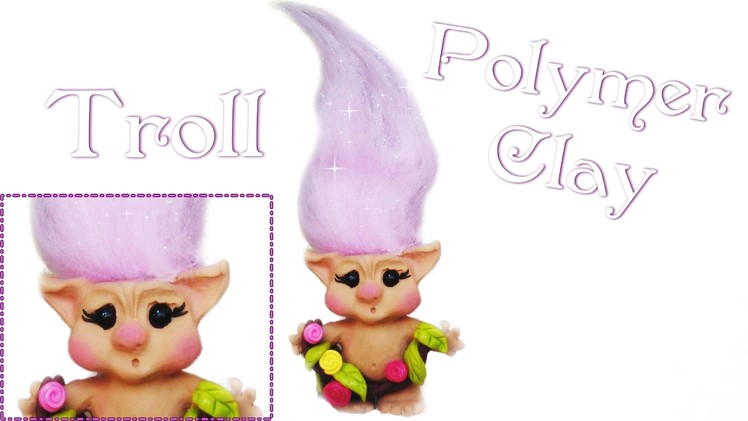 ✿ Beautiful Small Troll of Spring ✿ Polymer Clay!
