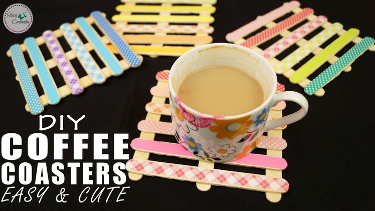DIY Coffee Coasters | EASY & CUTE DIY Home Decor