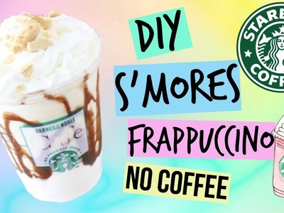 DIY Starbucks S'mores Frappuccino (No coffee version.)