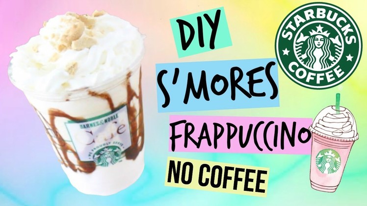 DIY Starbucks S'mores Frappuccino (No coffee version.)
