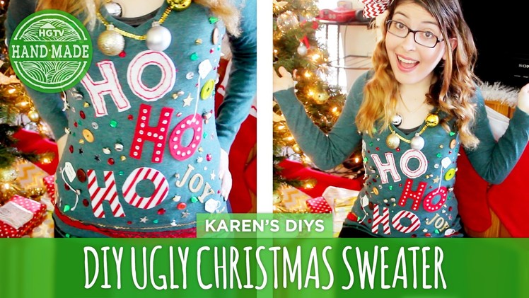 DIY Ugly Christmas Sweater - HGTV Handmade