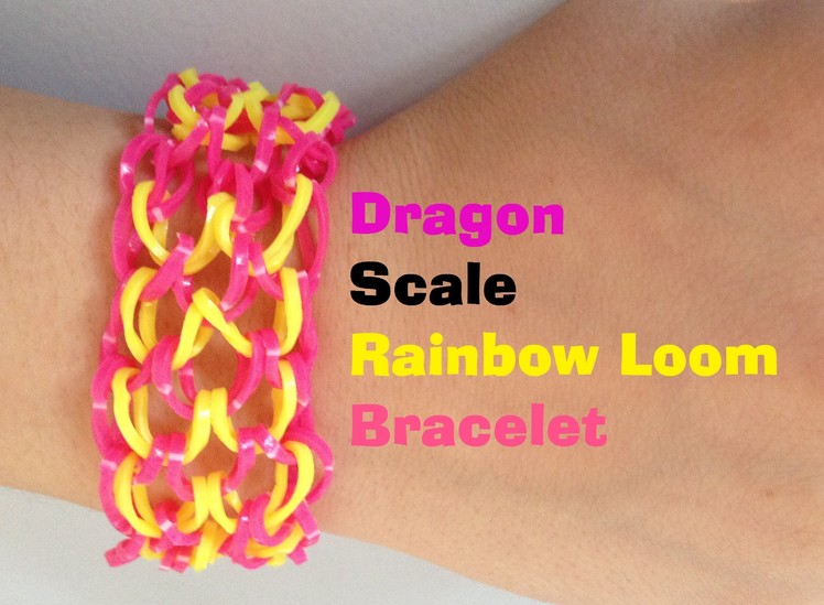DRAGON SCALE Loom Bracelet Tutorial Rainbowloom l JasmineStarler