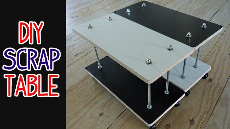 Easy DIY Scrap Wood + Threaded Rod Table