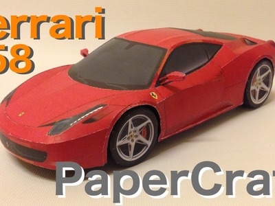 Ferrari 458 PaperCraft full build time-lapse.