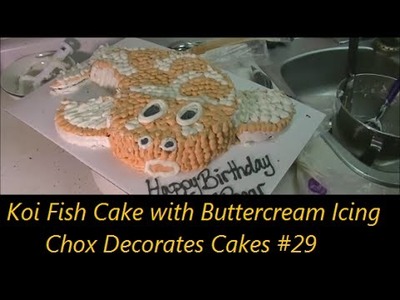 Giant Koi Fish Cake | Chox Decorates Cakes #29