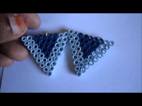 Handmade Jewelry - Paper Quilling Earrings (Not Tutorial)
