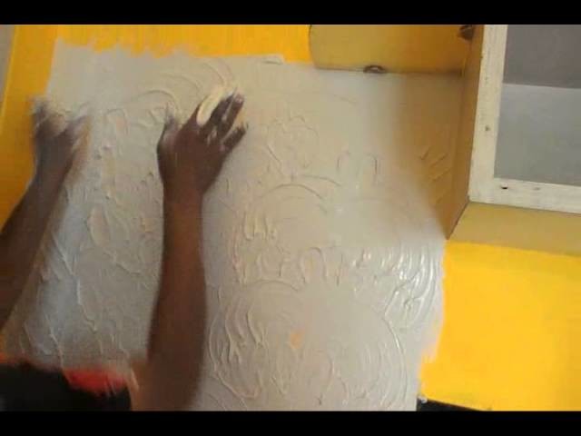 How to design a wall with white cement. simple steps to decorate your wall
