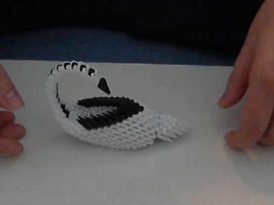 HOW TO MAKE 3D ORIGAMI  SWAN (MODEL5)