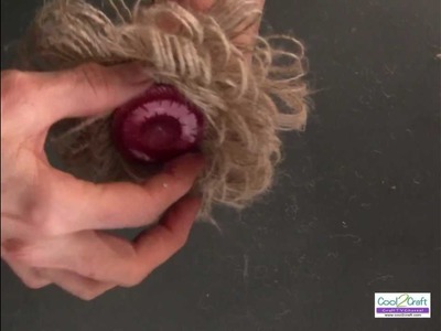 How To Make A Burlap Fringe Flower Using Aleene's Original Tacky Glue