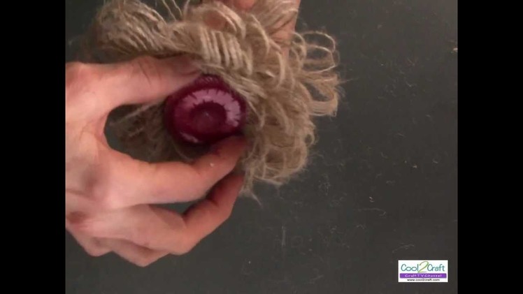 How To Make A Burlap Fringe Flower Using Aleene's Original Tacky Glue