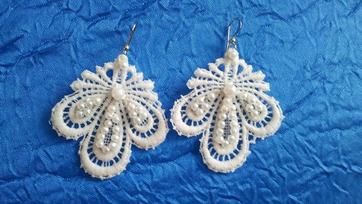 How To Make Lace Hanging Earrings - DIY Style Tutorial - Guidecentral