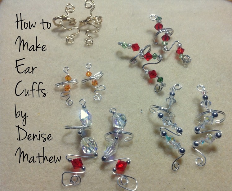 How to Make Wire and Bead Ear Cuffs by Denise Mathew