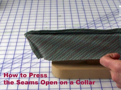 J Stern Designs l Quick Tip:  How to press the Seam Open on a Collar or Cuff