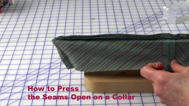 J Stern Designs l Quick Tip:  How to press the Seam Open on a Collar or Cuff