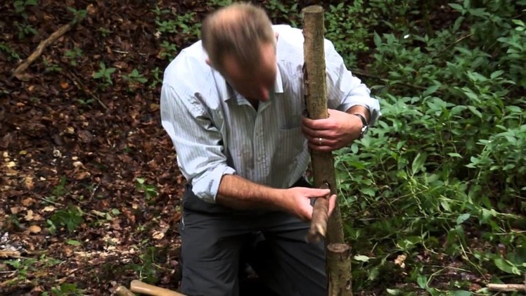 Making A Chair from Hazel Wood
