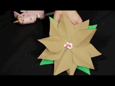 Paper Poinsettia Tutorial with Ruffles and Rouge