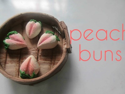 Polymer Clay Peach Bun Tutorial (Miniature Mondays)