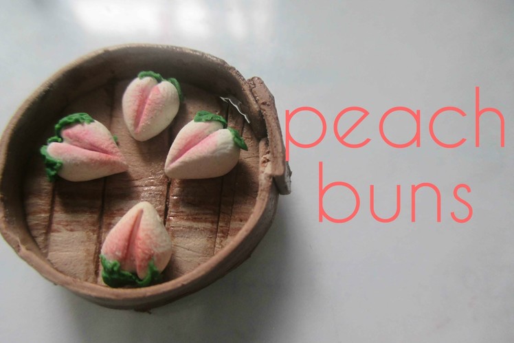 Polymer Clay Peach Bun Tutorial (Miniature Mondays)