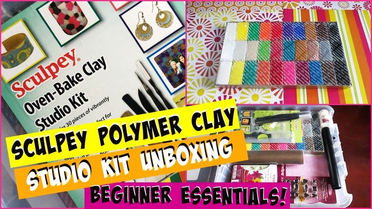 Sculpey Polymer Clay Studio Kit Unboxing! - Beginner Essentials!