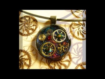 Steampunk Galactic Jewellery! Handmade alternative resin & polymer clay jewelry and accessories.