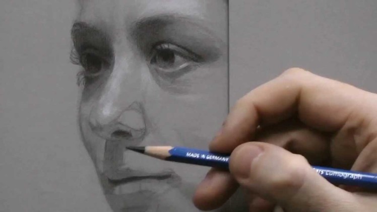Time-lapse Portrait Drawing Demonstration by David Jamieson #3