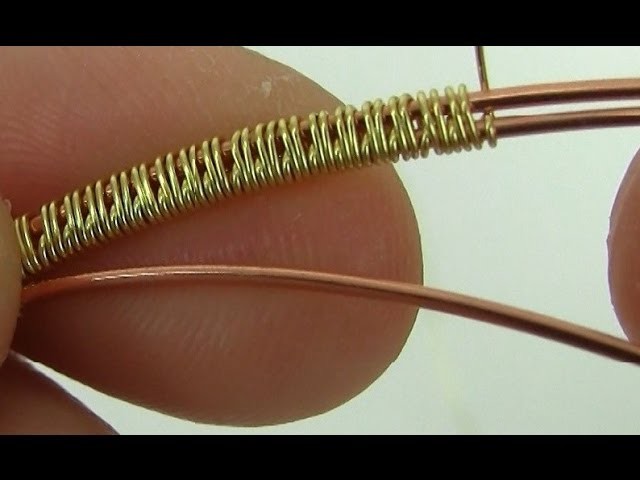 Wire Wrapping.Weaving Style Using 2 Base Wires Tutorial