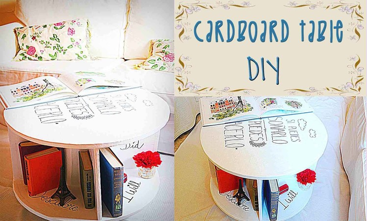 CARDBOARD TABLE TUTORIAL - DIY - Mery