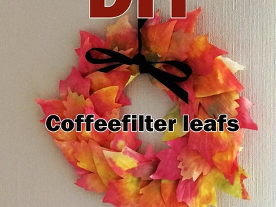DIY Coffee filter Fall Wreath