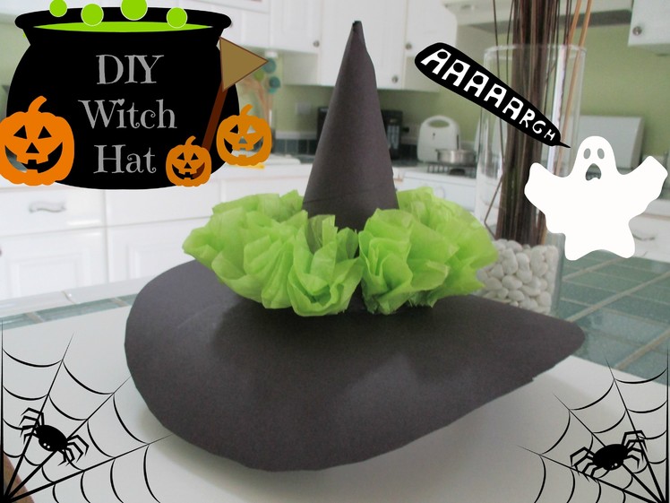 DIY Halloween Decor (Witch Hat)