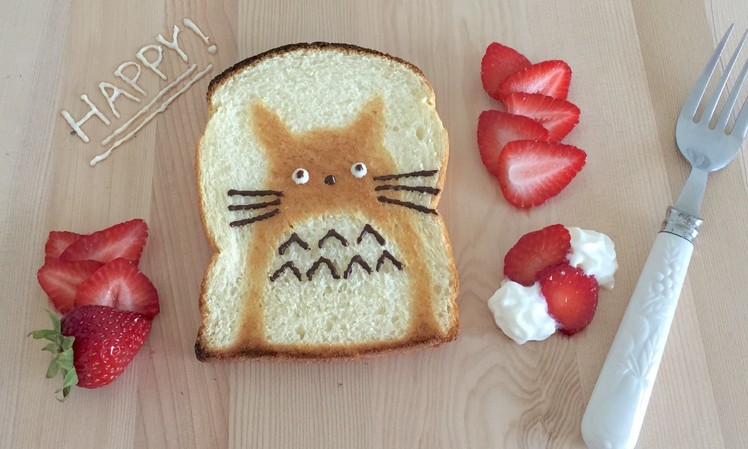 DIY Kawaii Toast Totoro - Cutest Toast Ever