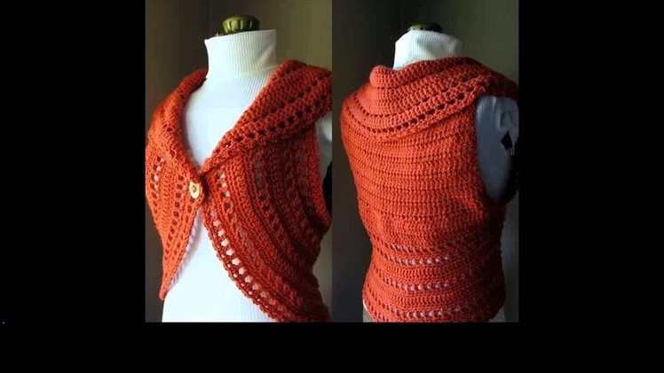 Easy crochet shrug for beginners