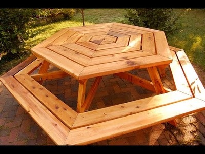 How to Build a Picnic Table - How to Build a Planter Box - Hexagonal Picnic Table [Part 2 of 3]
