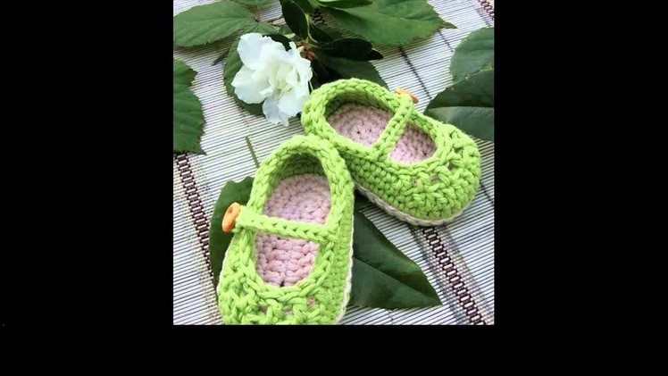 How to crochet baby sandals by sabrina