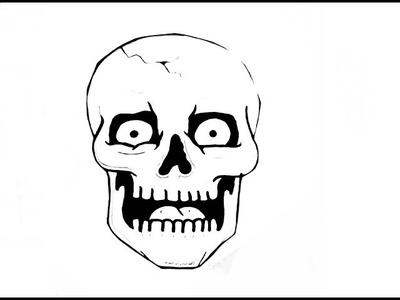 How To Draw A SKULL.