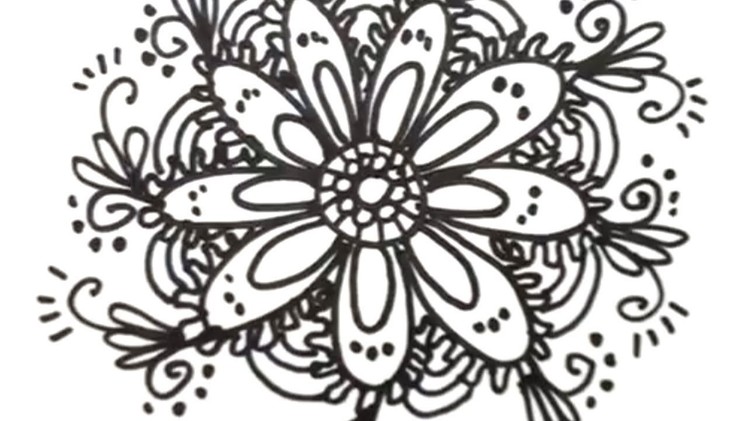 How to Draw Cool Designs - Draw Flower Designs