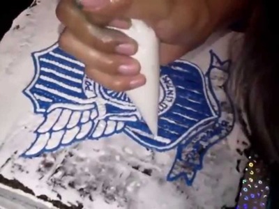 How to Easy Decorating Police Emblem Cake
