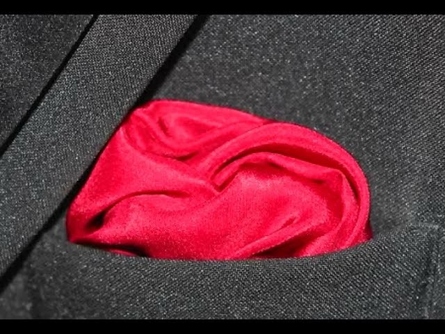 How To Fold a Pocket Square   Flower