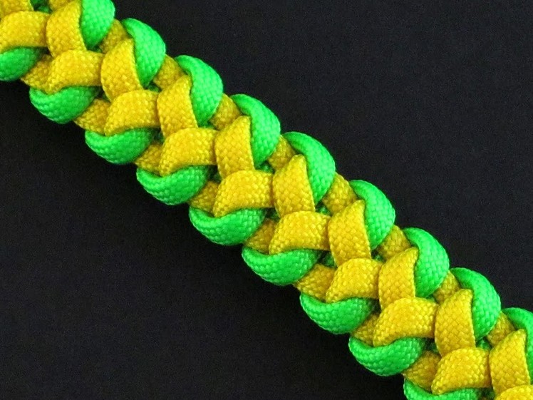 How to Make the Two Color Snake Skin Sinnet (Paracord) Bracelet by TIAT