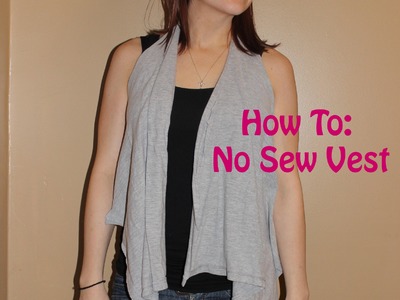 HOW TO: No Sew Vest