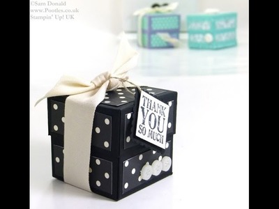 Lidded Cube Box Tutorial by Stampin' Up! UK Independent Demonstrator Pootles