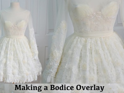 Making a Bodice Overlay: The Fluffy Feathered Dress, Part Three