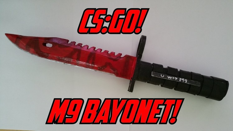 Paper CS:GO M9 Bayonet (Slaughter) +STRESS TEST