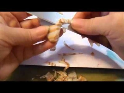 Polymer Clay Carving an Arrowhead tutorial