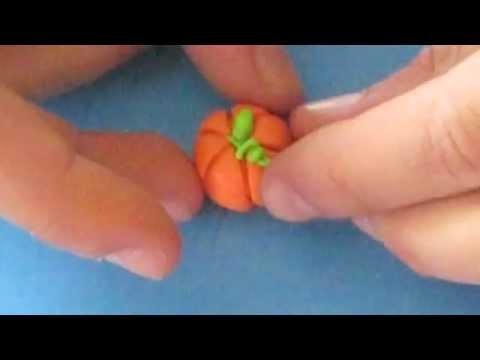 Polymer clay pumpkin