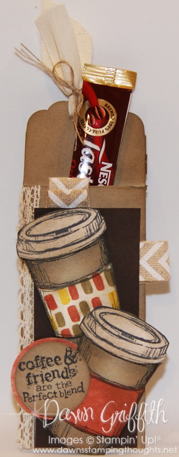 ScallopTag Coffee Packet Holder with Dawn