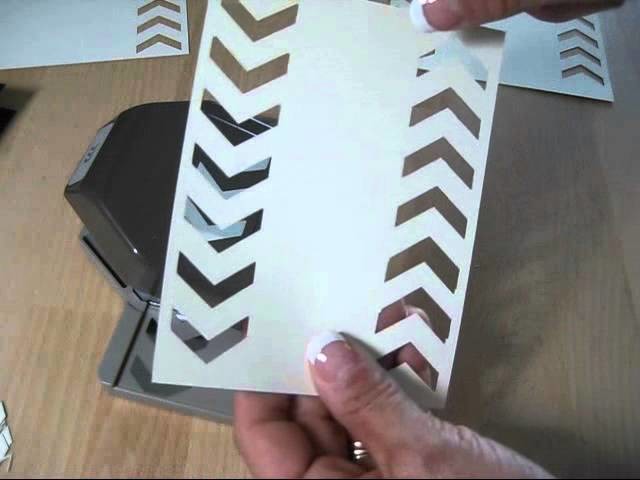 Tip on Stampin'Up! Chevron Boarder Punch frenchiestamps.com
