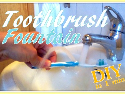 Toothbrush Fountain (to rinse your mouth) ✪DIY✪