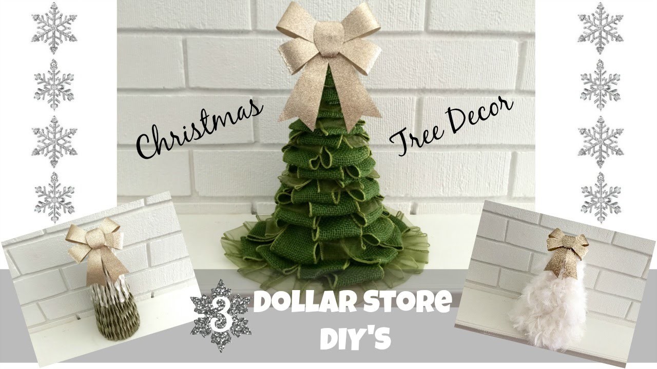3 Dollar Store DIY Christmas Tree Decorations! Holiday Beauty On A Budget!