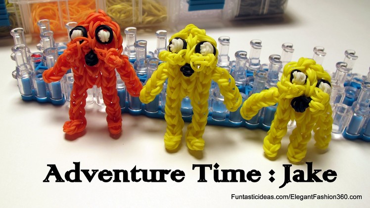Adventure Time: Jake Action Figure.Character - How to Rainbow Loom Design